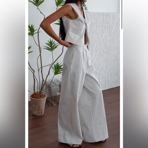 The Frankie Shop Landry Wide Leg Trousers